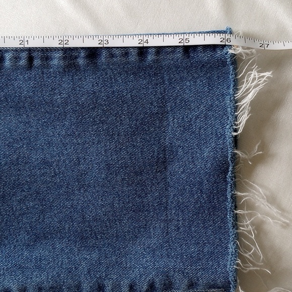 J Crew Factory Essential Straight Jeans 27 Mid Rise Cropped Raw Hem 29x26 50off3 - Picture 8 of 9